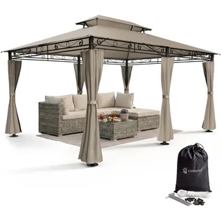 CASARIA Topas 3 x 4 m inkl. Seitenteile taupe
