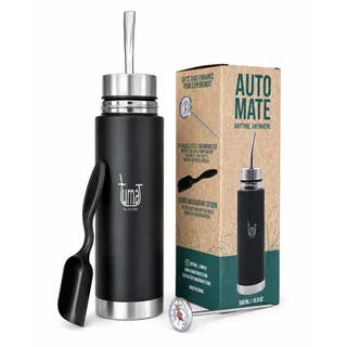 Mate Listo Automate – Selbstbedienungssystem für Yerba Mate, zwei Geschenke, 500 ml Edelstahl