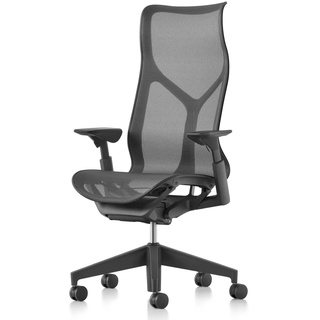 Herman Miller Cosm Chair High Back, Graphite, verstellbare Armlehnen (Komplettmo...