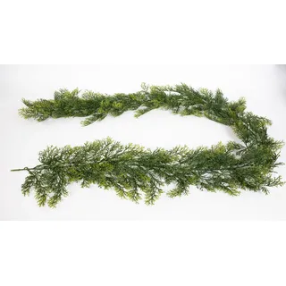 Künstliche Zederngirlande 190cm GA Zeder Konifere Thuja Girlande Spritzguss 100% PE