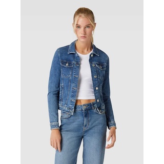 Jeansjacke mit Eingrifftaschen Modell 'TIA', Jeansblau, 34
