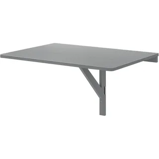Costway Wandmontierter Klapptisch 80 x 60 cm Grau