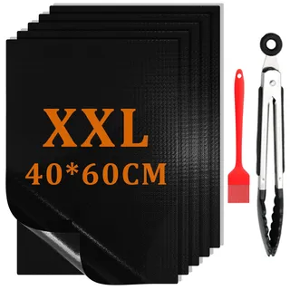 azomker Grillmatte 40 x 60 cm schwarz