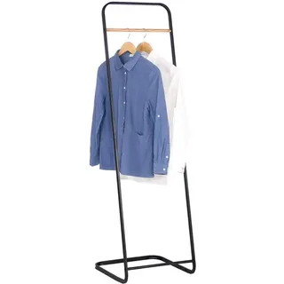 Kleiderständer Für Schlafzimmer Garderobenständer Metall Kleiderstange Für Mäntel, Schwarz 40x40x140 Cm (bxtxh) - Woltu