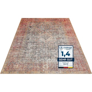 Teppich Lago, LUXOR living, rechteckig, Höhe: 6 mm, faltbarer Teppich, modernes Design, waschbar, In- und Outdoor geeignet rot 160 cm x 230 cm x 6 mm