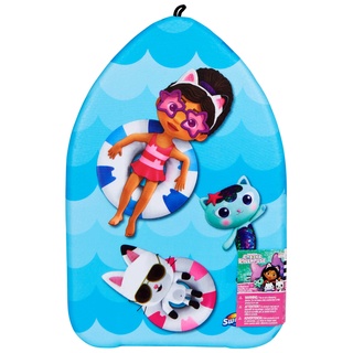 SwimWays Gabby's Dollhouse Kickboard, Schwimmbrett aus festem Schaumstoff, zum Schwimmenlernen, geeignet für Kinder ab 5 Jahren