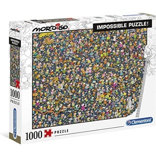 Clementoni 39550 Impossible Puzzle Mordillo – Puzzle 1000 Teile ab 9 Jahren, Erwachsenenpuzzle mit Wimmelbild, herausforderndes Geschicklichkeitsspiel für die ganze Familie