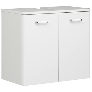 Pelipal Waschbeckenunterschrank Quickset 359 in Weiß Hochglanz, 60 cm breit | Waschbeckenschrank ohne Waschbecken mit 2 Türen