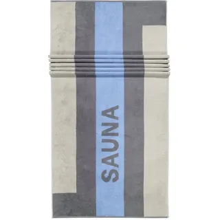 Cawö Saunatuch Sauna 232, 100% Baumwolle (1-St) grau
