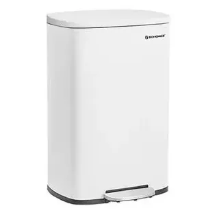 Songmics Mülleimer 50l weiß