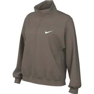 Nike NSW Everything Nylonjacke Damen in mink brown-white, Größe L - braun