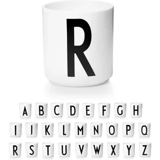 Design Letters Tasse Personalisiert A-Z | Weiße Tassen | Kaffeetassen Buchstaben | Kaffeebecher Porzellan | Personalisierte Tasse Weiß, Personalisierte Geschenke | Dekorativ Tasse mit Initialen 250 Ml