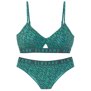 ELBSAND Bustier-Bikini Damen Grün 36 Cup A/B