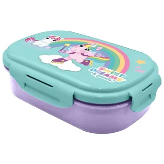Kids Euroswan Frischhaltedose SWEET DREAMS Brotdose mit Besteckset 2 Fächer
