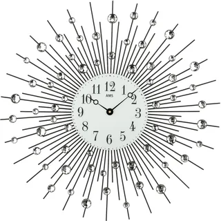 AMS Wanduhr 60 cm 9380 silber