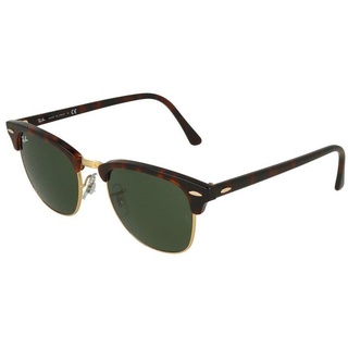 Ray-Ban Sonnenbrille Ray-Ban Clubmaster RB3016 W0366_51 Mock Tortoise On Arista braun 51 mm