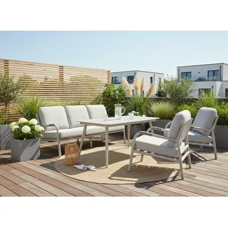 Konifera Gartenlounge-Set 14-tlg. Beige