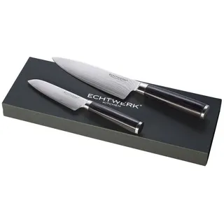 Echtwerk Damaszener Messer Set 2-tlg. Schwarz