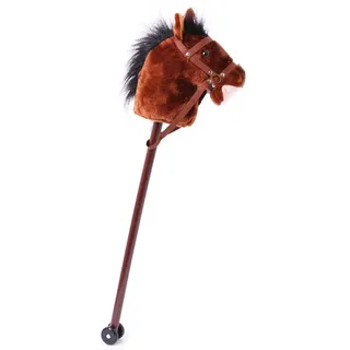 Small Foot Company Steckenpferd small foot "Donner", braun, Steckenpferde, KinderB:12cm H:88cm T:26cm, Holz, Textil, 26x88x12 cm, unisex, Geräuscheffekte, Spielzeug, Babyspielzeug, Schaukeltiere & Hüpftiere