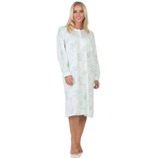 normann Langarm Nachthemd klassische Design Knopfleiste am Hals, - 87406 in hellblau | Gr.: 44-46