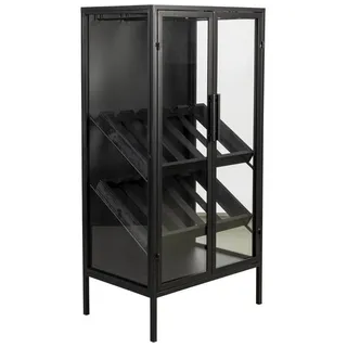 designline Weinregal 40 x 30 x 100 cm Schwarz