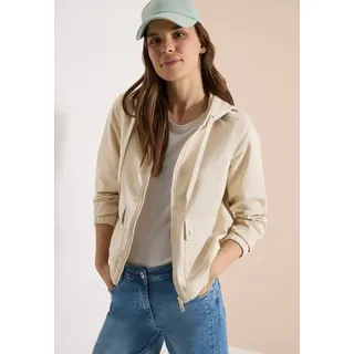 Cecil Jacke mit Kapuze und Elastikbund - beige