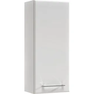 Saphir Hängeschrank SAPHIR "Quickset 376 Wand-Badschrank mit 1 Tür und 2 Einlegeböden", weiß, B:30cm H:70cm T:20cm, Holzwerkstoff, Schränke, Hängeschrank, Badezimmer-Hängeschrank, 30 cm breit, inkl. Türdämpfer, Weiß Hochglanz