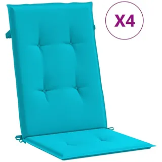 vidaXL Hochlehner Auflage 4 St. 0 x 0 x 0 cm türkis