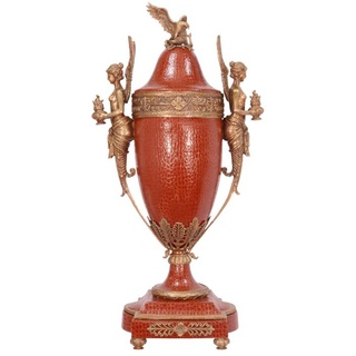 Casa Padrino Luxus Barock Porzellan Vase mit Deckel - Limited Edition