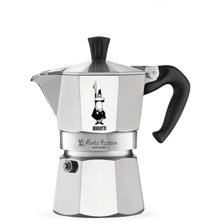 BIALETTI Espressokocher Moka Express, 0,67l Kaffeekanne, 12 Tassen, Aluminium, Camping, Espressokanne, Kaffeekanne, silber silberfarben