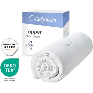 DAILYDREAM Clean Ocean Topper 100 x 200 cm Weiß