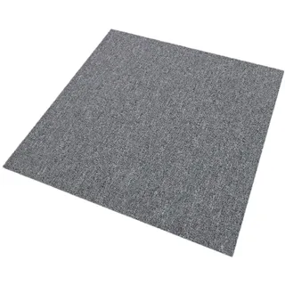 MonsterShop Teppichfliesen 50 x 50 cm Platingrau