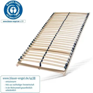 Sleepneo - Lattenrost 120x200, Lattenrahmen aus Buche, 7 Komfortzonen, 28 Latten, Federholzrahmen made in germany, Lattenrost Selbstmontage, Traglast