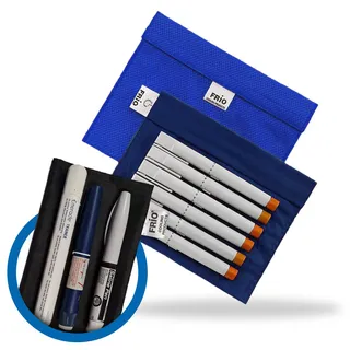 FRIO Expedition Diabetiker Insulin Kühltasche 15 x 21 cm | Für bis zu 5-8 Insulin Pens | Mit Nylon Innentasche | Kühlt mit kaltem Wasser | Wiederverwendbar