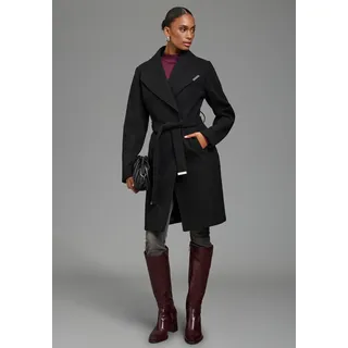 Bruno Banani Wollmantel Schwarz 40