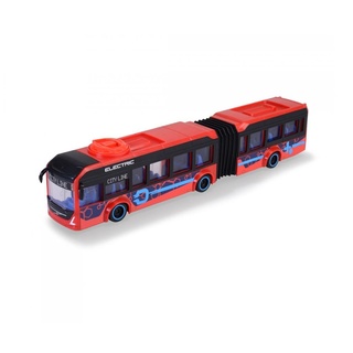Dickie Toys - Spielzeug-Bus Volvo (rot) – lenkbarer City Bus (40 cm) zum Spielen für Kinder ab 3 Jahren, Spielzeugauto mit Lenkung & Türen zum Öffnen