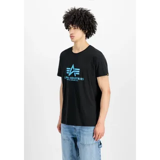 Alpha Industries T-Shirt - Schwarz,Hellblau - M