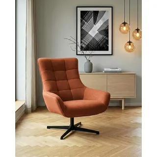 OTTO home Ohrensessel LEMOORE - OTTO. Verlässliche Qualität., Relaxsessel, TV-Sessel, 360° Grad drehbar, Feinstruktur braun