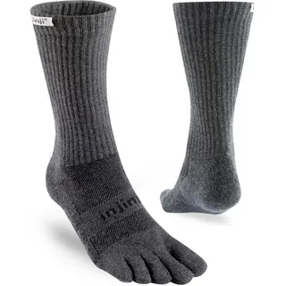 injinji Trail Midweight Crew Zehensocken 1 Paar Grau XL