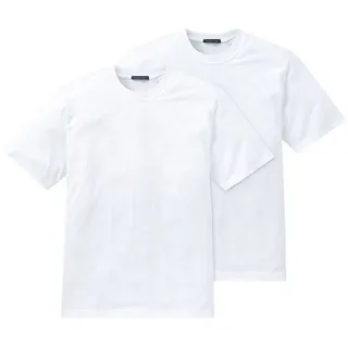 Schiesser T-Shirt Essentials (2-tlg) Rundhals-Ausschnitt weiß