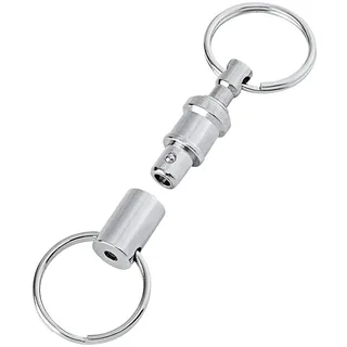 Wedo Schlüsselanhänger 2 Ringe 2,5 cm Silber