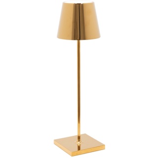 ZAFFERANO LED-Tischlampe POLDINA PRO 38 cm Glossy gold