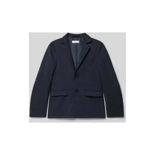 Regular Fit Blazer mit Viskose-Anteil Modell 'Rai', Marine, 146
