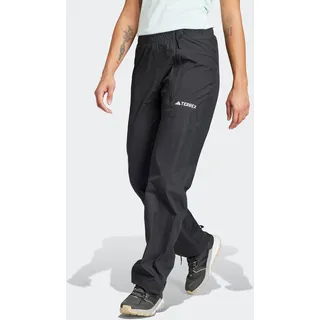 Outdoorhose ADIDAS TERREX "W MT RAIN PANT" Gr. 40, N-Gr, schwarz (black) Damen Hosen Sporthosen