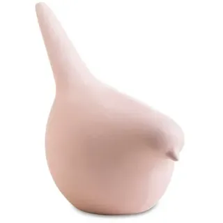 Deko-Objekt Vogel Porzellan Rosa