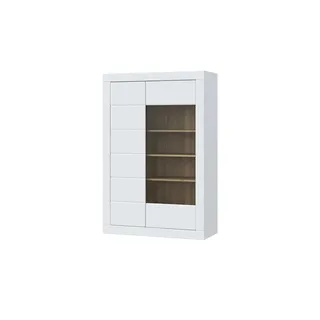 Möbel Kraft Highboard 100,8 x 151 x 41,4 cm Weiß