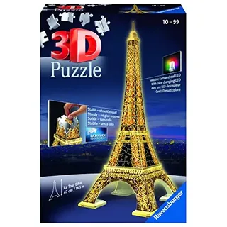 Ravensburger 125791 - Eiffelturm bei Nacht 3D-Puzzle (216 Teile) (Neu differenzbesteuert)