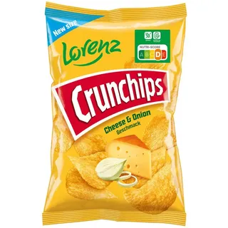 Lorenz Snack-World Crunchips Cheese & Onion Flavour Chips 150,0 g, 1 St.