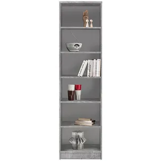 Die Möbelfundgrube Bücherregal OPTIMUS 54 x 34 x 198 cm Weiß