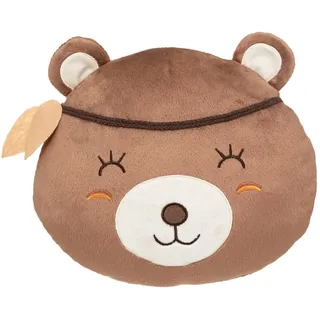 ATMOSPHERA CREATEUR D'INTERIEUR Kinderkissen Bär 40 x 40 cm Braun